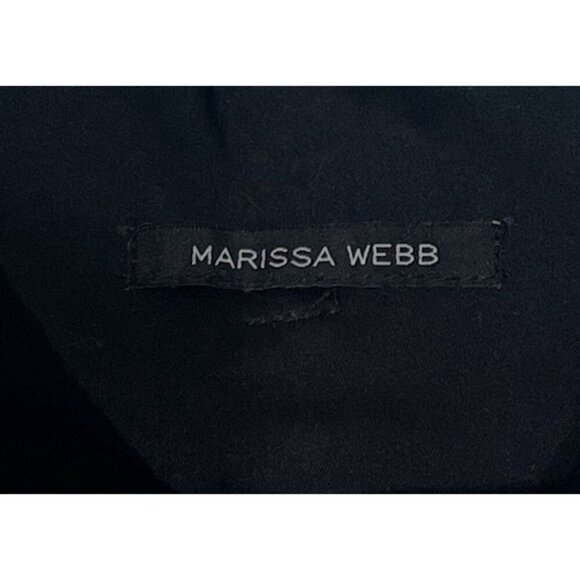 New Marissa Webb Black  Gia Twill High Rise Belted Pants - Picture 3 of 12